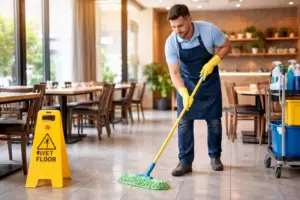 Citronela en la limpieza de restaurantes para prevenir mosquitos en áreas de comedor y mejorar la higiene sanitaria.