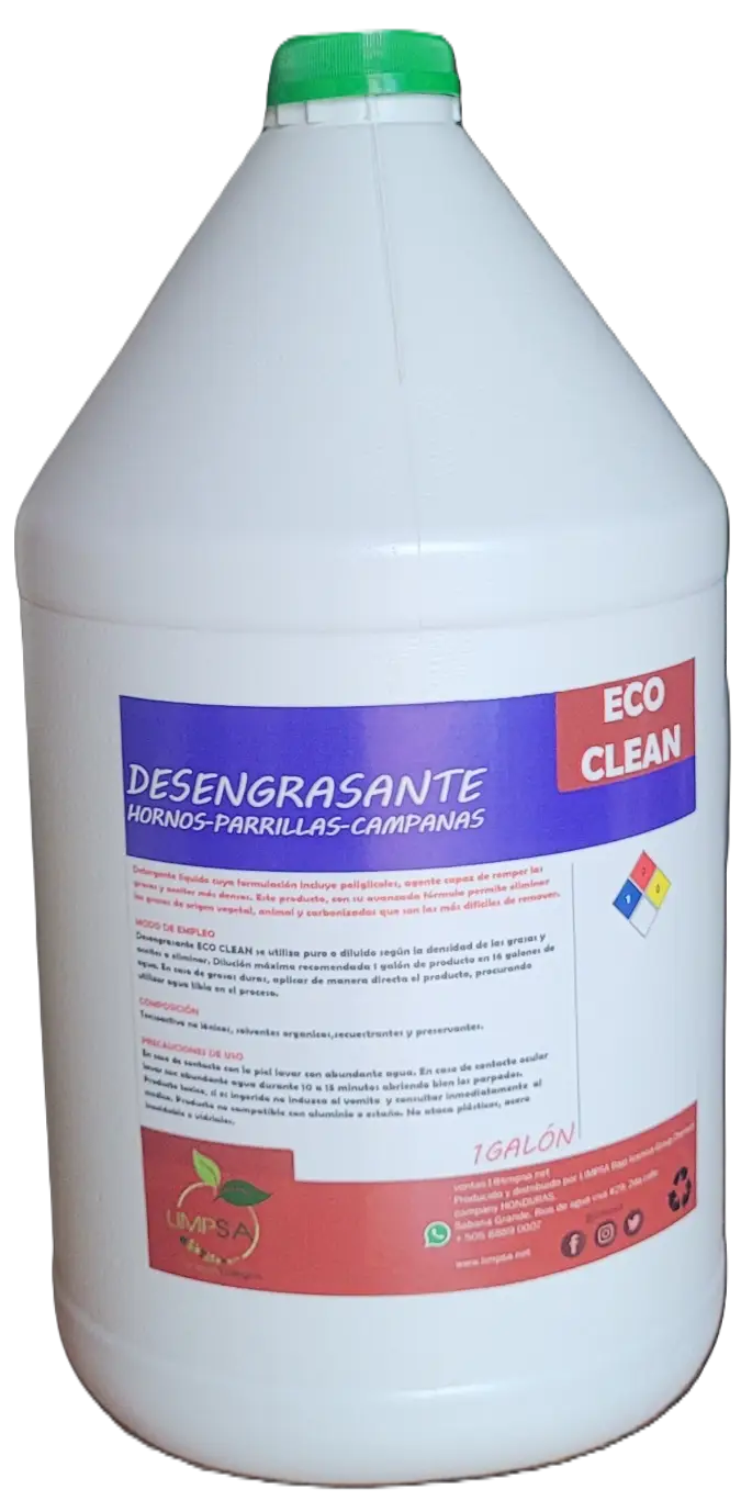 Envase de desengrasante de hornos, campanas y parrillas