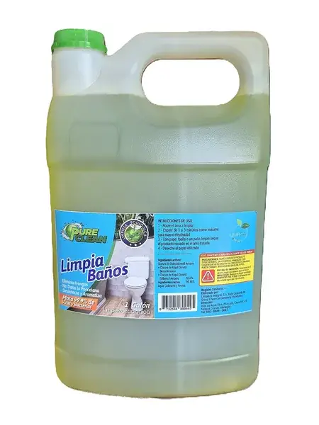 Galón de Limpia baños no ácido PureClean, producto de limpieza fabricado por LIMPSA