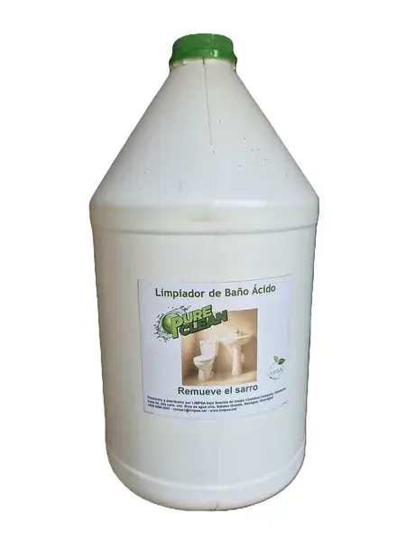 Galón de Limpiador de baño ácido PureClean, producto de limpieza fabricado por LIMPSA